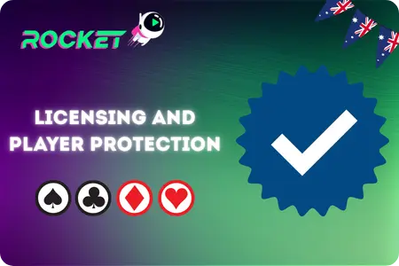 Rocket Play Casino Licence and Player Protection Australia